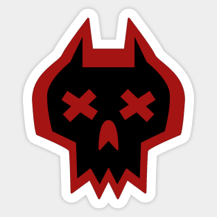 DEVIL'S SKULL VARIANT 2 Sticker